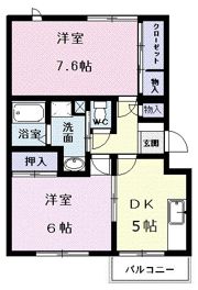 ナックメイプルニュータウンAの間取り画像