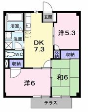 メゾン大樹Bの間取り画像