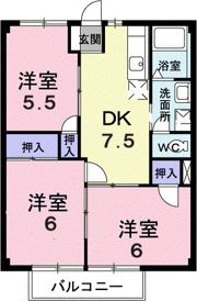 ニューシティ山嵜の間取り画像
