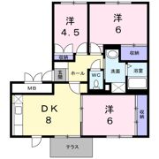サンフラワーⅡの間取り画像