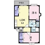 クレセントコーポ藤Ⅲの間取り画像