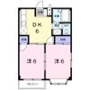 コーポUの間取り画像