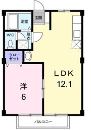 エスペランサ大吹の間取り画像