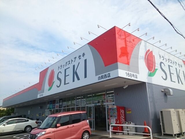 近くのセキ薬品まで750m(徒歩10分)