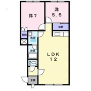 プラドール北広島の間取り画像