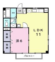 ハイツ有馬川の間取り画像