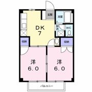 コーポリバーの間取り画像