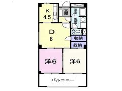 パルシャスつくばⅠの間取り画像
