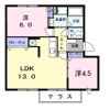 グリュークアネックス Aの間取り画像