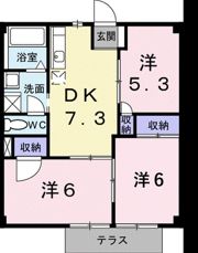 メゾンドオオタⅡの間取り画像