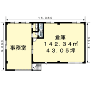 一の宮町4丁目倉庫付事務所の間取り画像