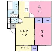 サンヴェレッヂK2の間取り画像