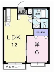 カーサ八幡林の間取り画像
