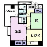 双葉ハイム一条の間取り画像