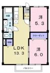 ベルデUⅡの間取り画像