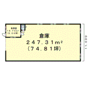 国分寺町倉庫付事務所 2の間取り画像