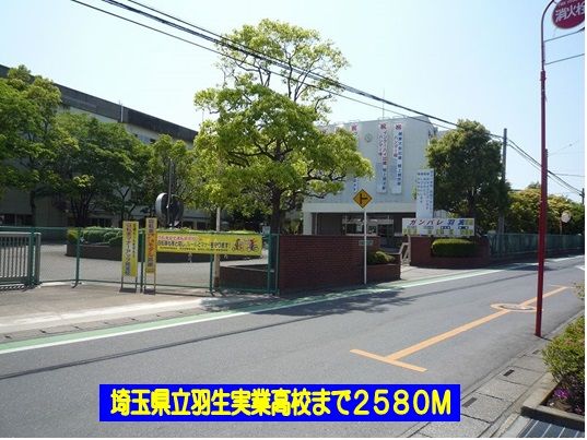 近くの埼玉県立羽生実業高校まで2,580m(徒歩33分)