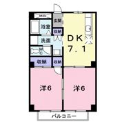 パルネット山本Ⅱの間取り画像