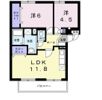 緑風館の間取り画像