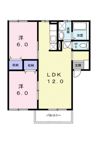 クレストール森松Ⅱの間取り画像