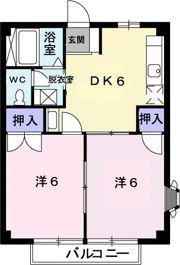 ハイツ運動公園の間取り画像
