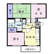 ラフォーレⅠの間取り画像