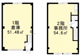 御幸町倉庫付事務所の間取り画像