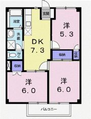 ニューシティ長谷川B館の間取り画像