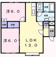 クレストール坂田の間取り画像