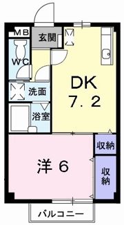 あうんハイツの間取り画像