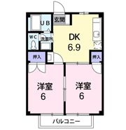 コーポひまわりの間取り画像