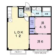 コーポJトップスの間取り画像