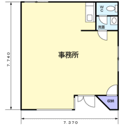 沼津市沢田事務所の間取り画像