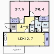 コーポ ラフォーレ Aの間取り画像