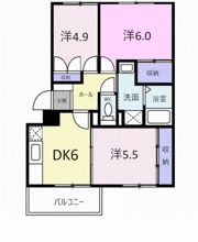 コーポ ラフォーレ Bの間取り画像