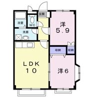 ナックニューエリールBの間取り画像