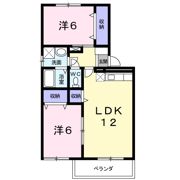 クレストール飯塚Bの間取り画像