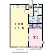 エリール中三川の間取り画像