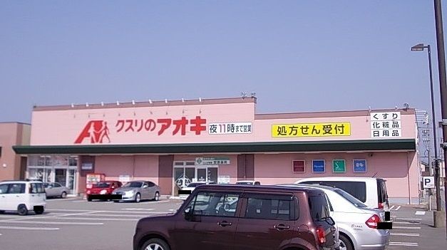 近くのクスリのアオキまで1,300m（徒歩17分）