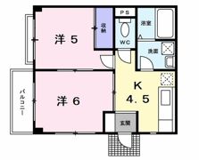ハイツ村山の間取り画像