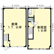 下長4丁目倉庫付事務所の間取り画像