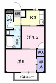 A・Tフラッツの間取り画像