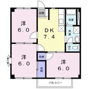 アミューズCの間取り画像