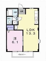 朝日コーポⅠの間取り画像