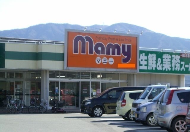 近くのマミー原町店まで500m（徒歩7分）