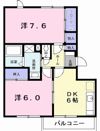 グランディール矢三Aの間取り画像