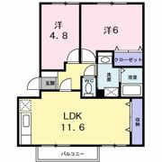 グランディール矢三Bの間取り画像