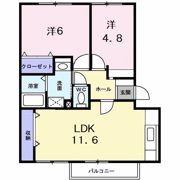 グランディール矢三Bの間取り画像