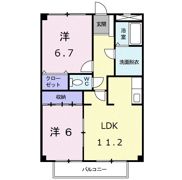 ノースタウンBの間取り画像