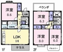 エナール観月坂の間取り画像